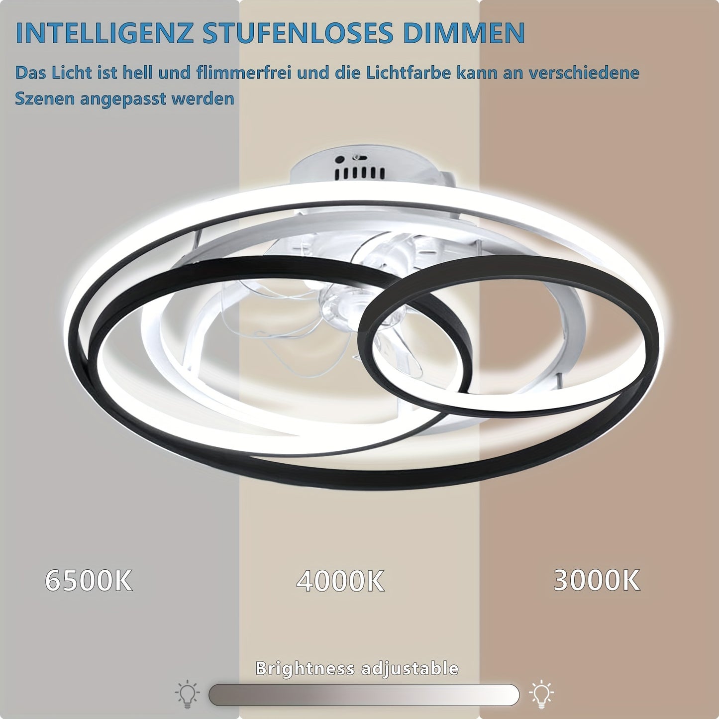 Ventilateurs de plafond avec lumi¨¨res LED