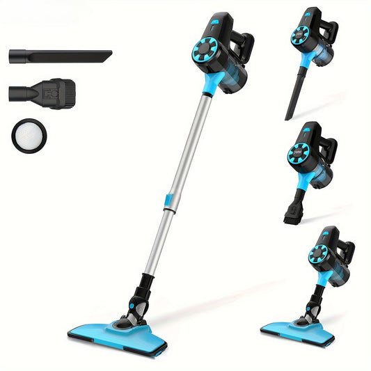 N3 Aspirateur sans fil, aspirateur balai l¨¦ger 6 en 1 avec batterie 2200 MAh, aspirateur rechargeable puissant, autonomie maximale de 40 minutes, parfait pour les sols en bois dur, les tapis et les poils d'animaux.