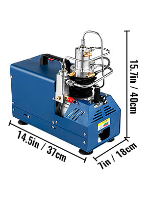 Pompe ¨¤ Air PCP Pression 300BAR 30MPA 4500PSI 1800W Refroidissement Eau Arr¨ºt Manuel pour Bouteille Plong¨¦e Paintball