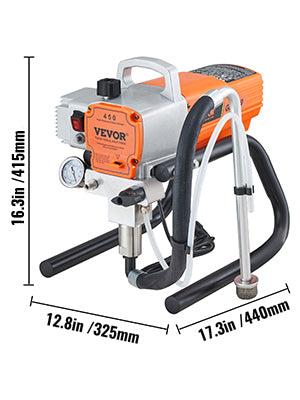 Pulv¨¦risateur sans Air avec Tuyau Haute Pression, Pistolet de Peinture Murale Plafond 1800 W, 3000 PSI, 1,8 L/min, Pression de Pulv¨¦risation R¨¦glable, pour Peinture Int¨¦rieure Ext¨¦rieure