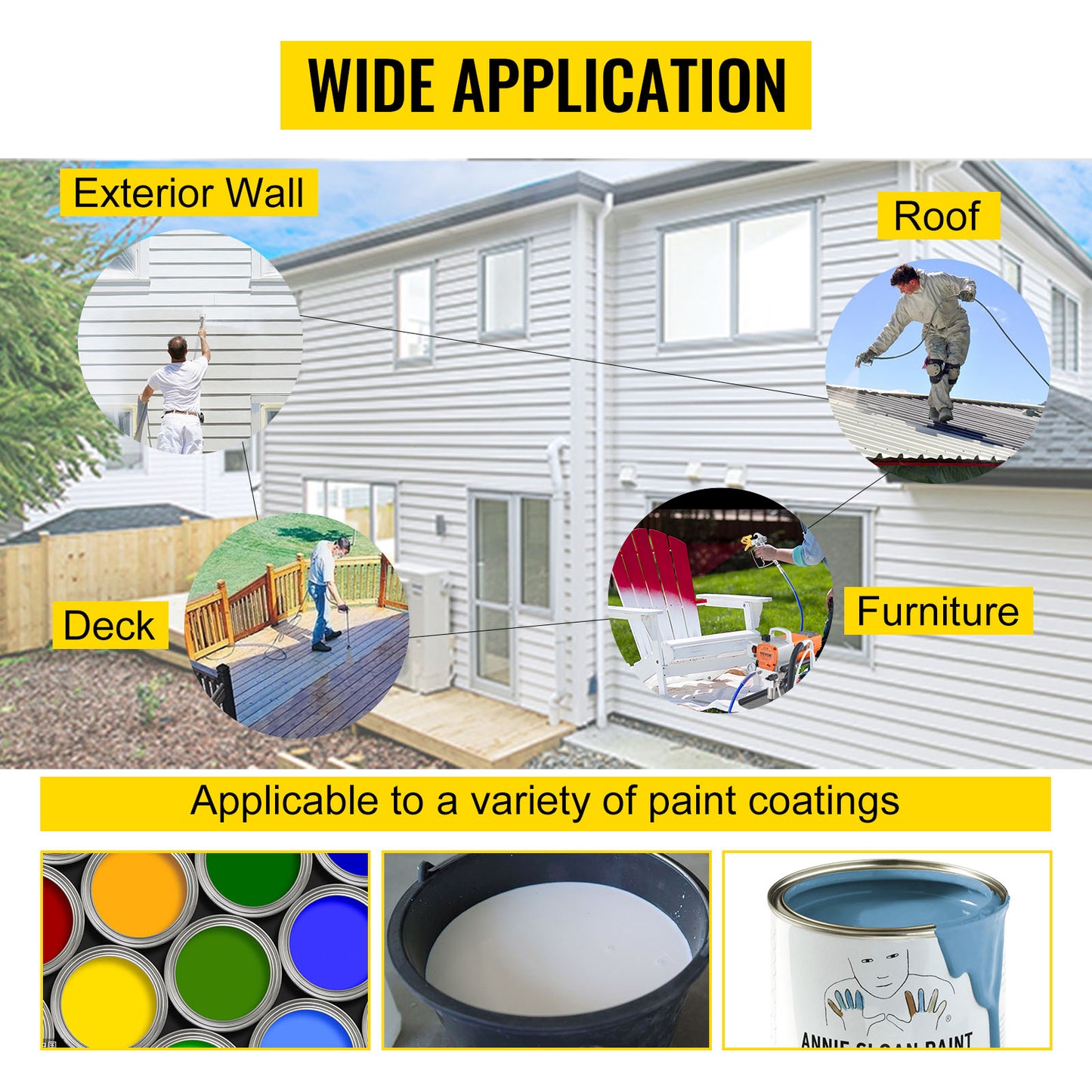 Pulv¨¦risateur sans Air avec Tuyau Haute Pression, Pistolet de Peinture Murale Plafond 1800 W, 3000 PSI, 1,8 L/min, Pression de Pulv¨¦risation R¨¦glable, pour Peinture Int¨¦rieure Ext¨¦rieure